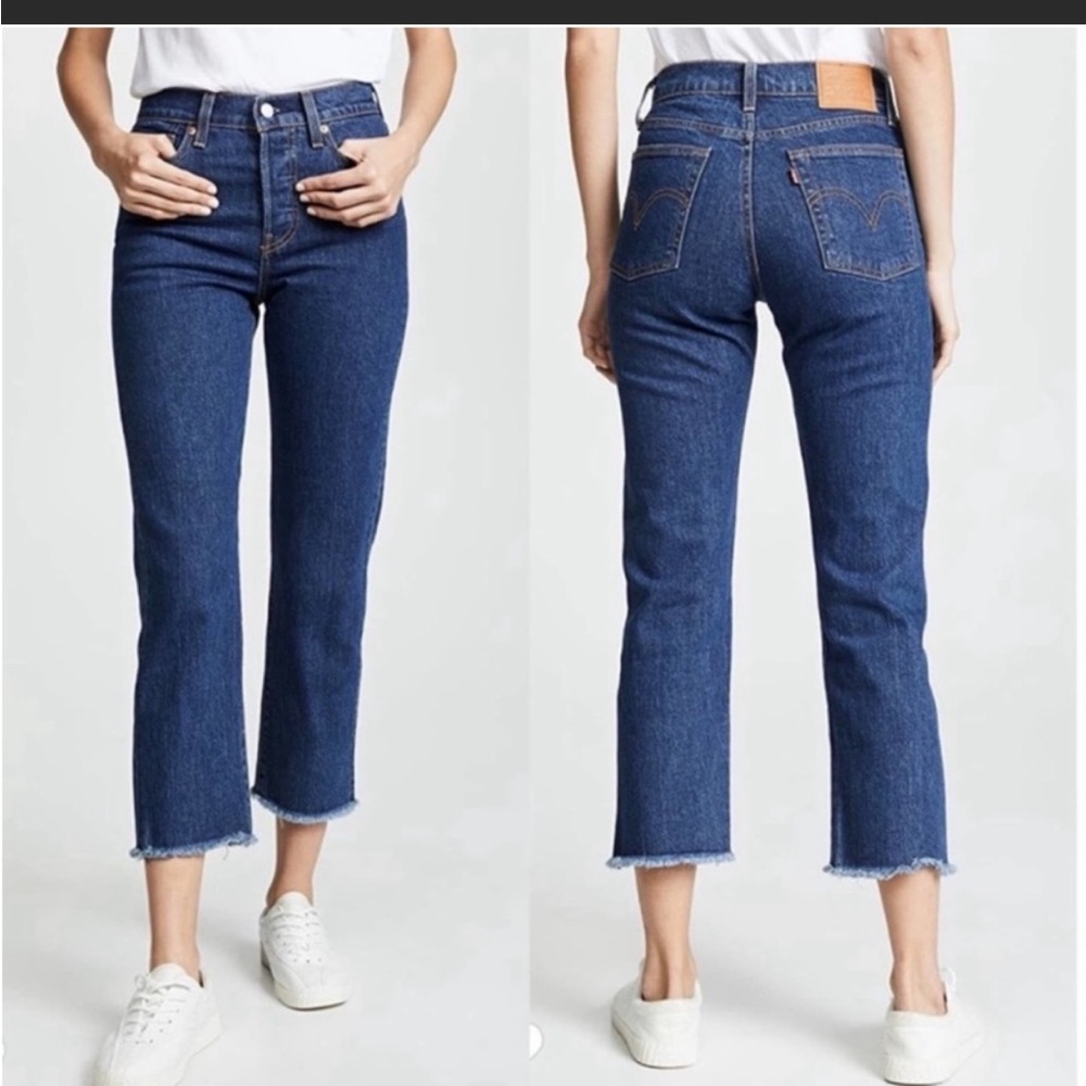Levi's Wedgie Straight Jeans Below the Belt